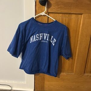 Nashville crop t the style of the shirt looks worn i only actually wore it twice